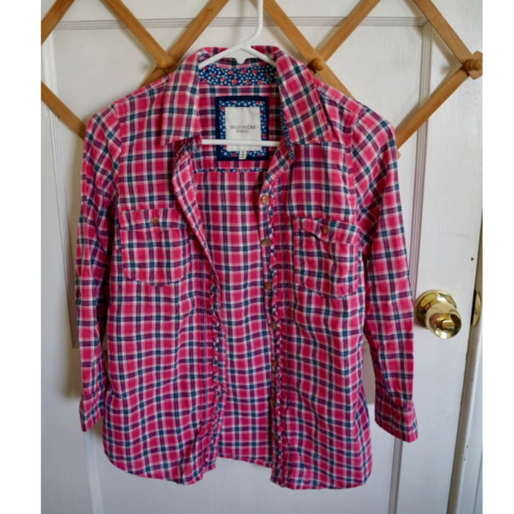 Magenta Plaid Shirt